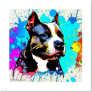 Pitbull Pop Art Posters and Art